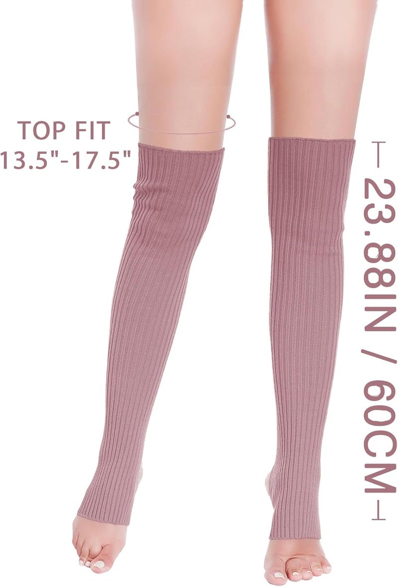 v28 Women’s Neon Knit Leg Warmer for 80s Party Dance Sports Yoga - Image 2